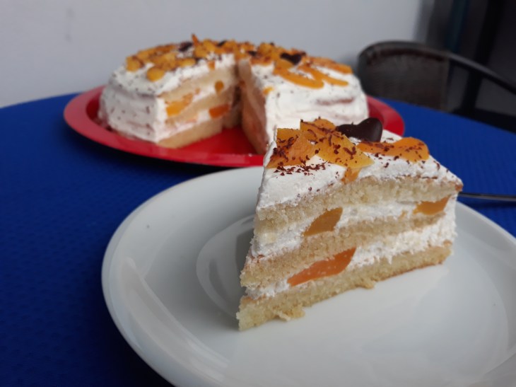 Dort piškový s broskvemi 4